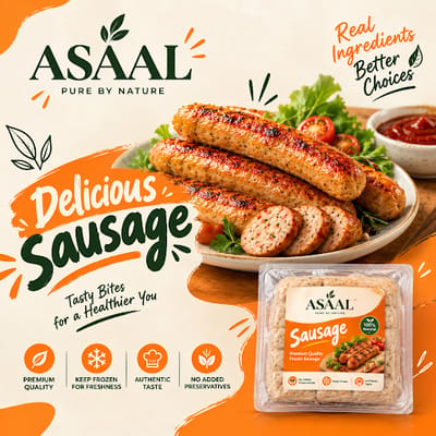 Chicken Sausage / চিকেন সসেজ - 1 kg (30 pcs)