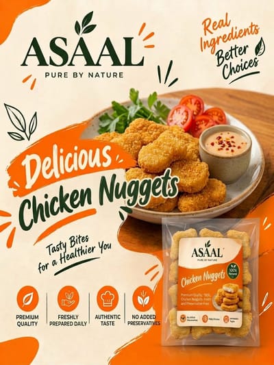 Chicken Nuggets / চিকেন নাগেটস - 1 kg (60 pcs)