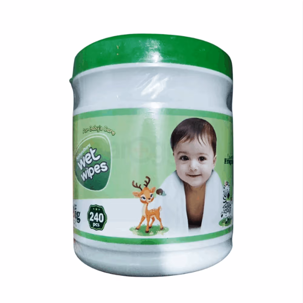 Wet Wipes canister Jumbo 12Pac/Ctn- 240 pcs