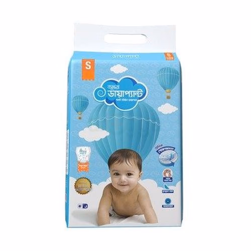 Mini Bashundhara Diapant S 4-8 kg 5pcs/pkt 48pkt/M.Ctn