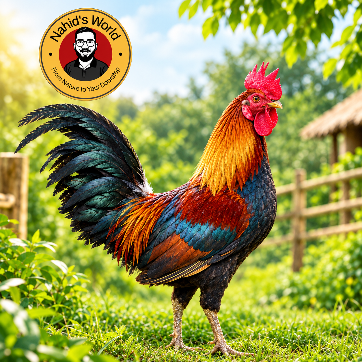 Big Hilly Special Rooster (Dressed 1200-1400g) (পাহাড়ি মোরগ) - Dressed weight