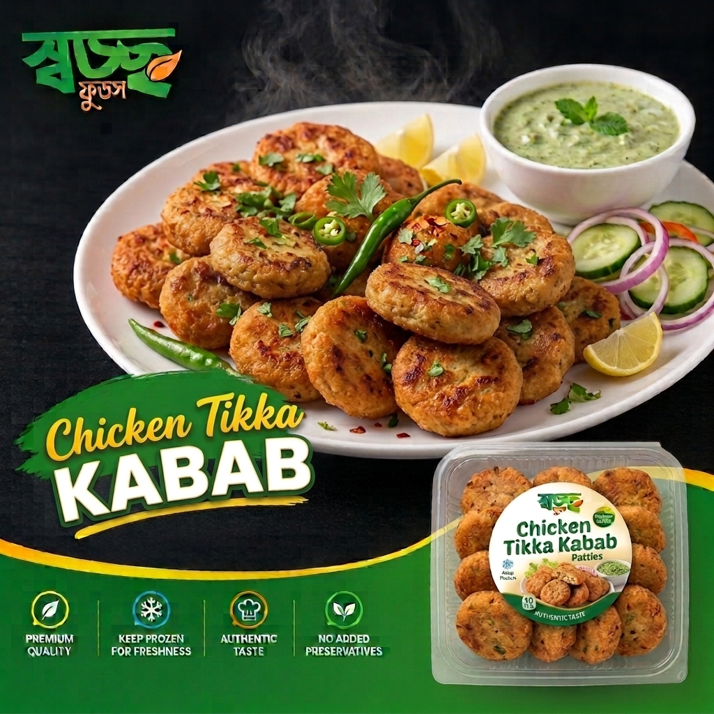  Tikiya Kebab (চিকেন টিকিয়া কাবাব)