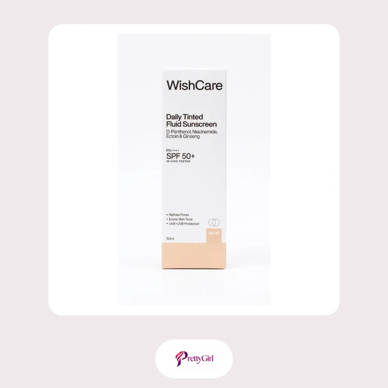 WishCare Daily Tinted Fluid Sunscreen PA++++ SPF 50+ 50ml - M203