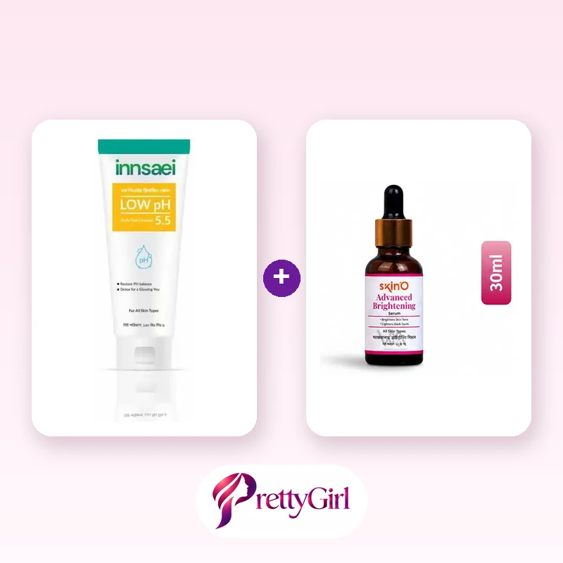 Bright Skin Duo (Innsaei Low pH Gel Cleanser + skinO Advanced Brightening Serum)
