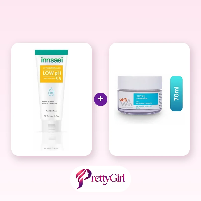 Daily Glow Duo (Innsaei Low pH Gel Cleanser + skinO Daily Gel Moisturizer)