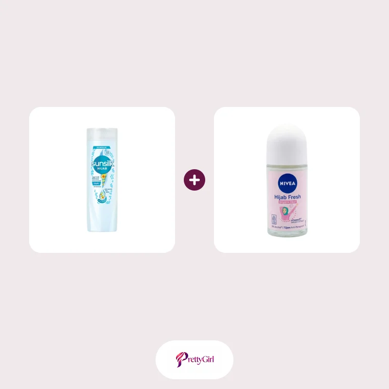 Sunsilk Hijab Refresh & Anti Dandruff Shampoo 300ml + Nivea Hijab Fresh Bright Roll On 50ML