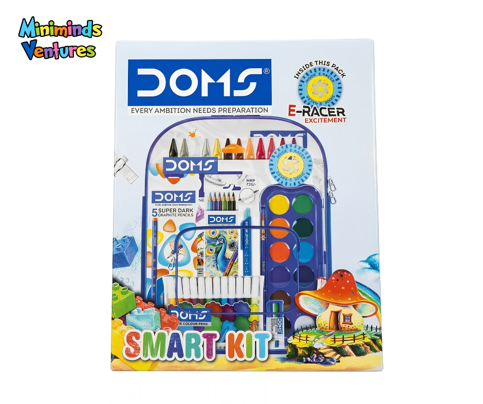 DOMS All-in-One Art & Stationery Smart Kit Bag for Kids
