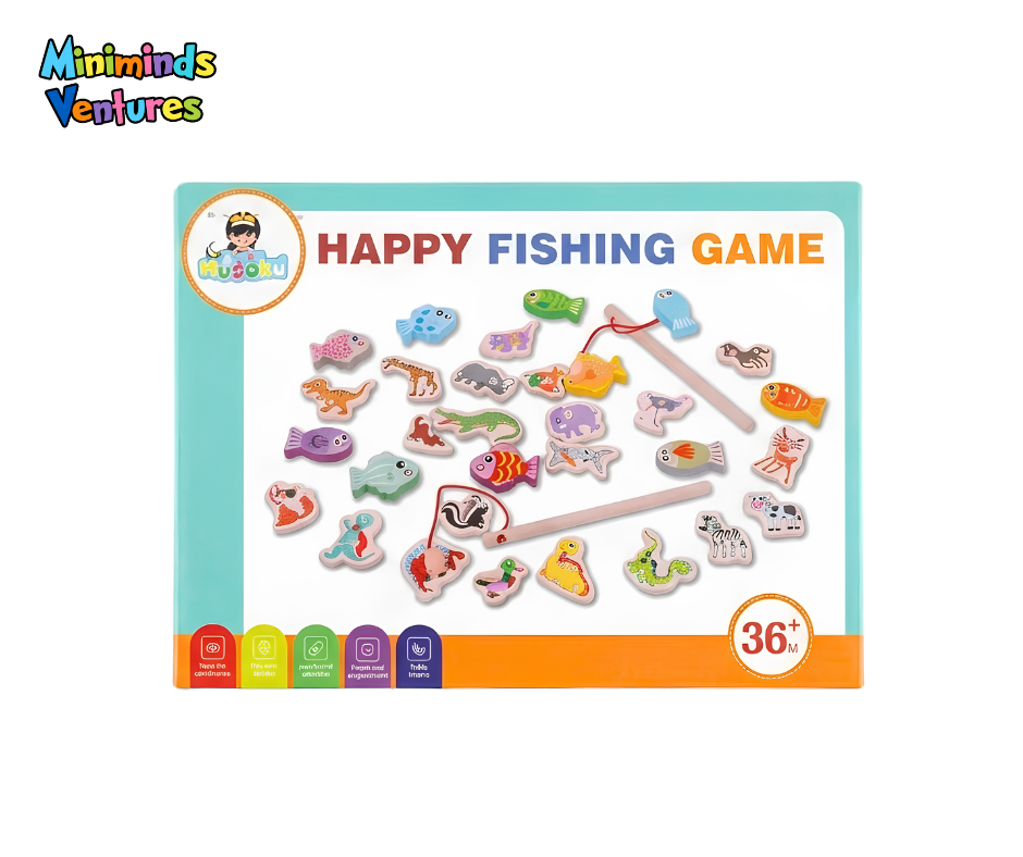 Mugozu Happy Fishing Game | 10 Fishes | 21 Animals