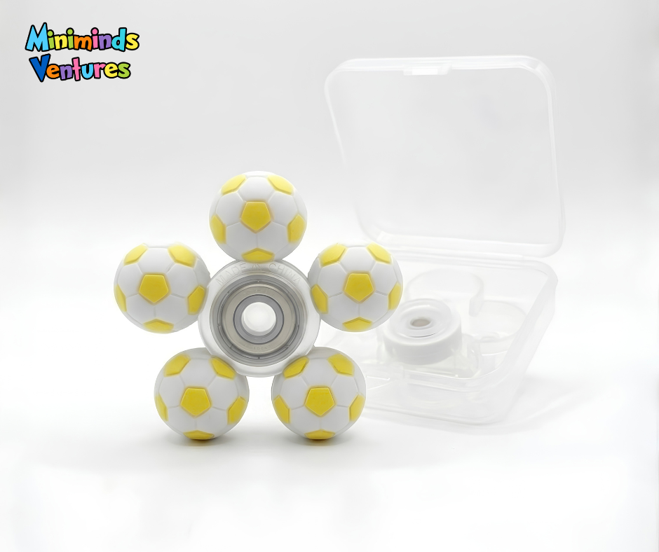 Soft Rubber Football Fidget Spinner Toy
