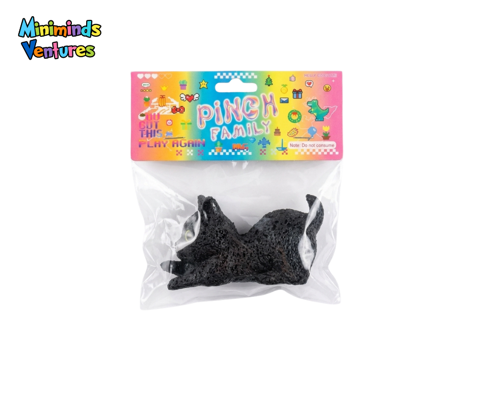 Cute Black Cat Squishy Toy | Stress Reliever