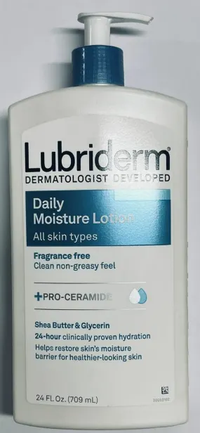 Lubriderm Daily Moisture Lotion for All Skin Types with Shea Butter & Glycerin 709ml