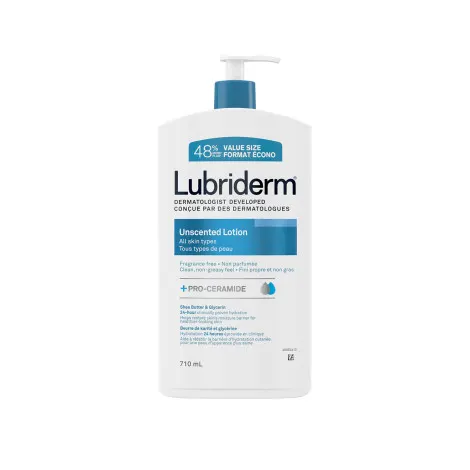 Lubriderm Unscented Lotion Non Parfumee All Type Skin 710 ml