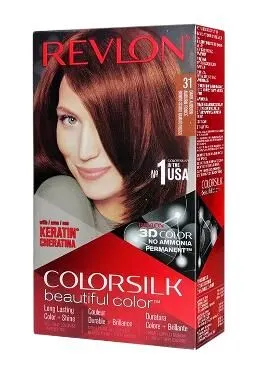 Revlon ColorSilk Haircolor, Dark Auburn, 4.40 Total Ounces