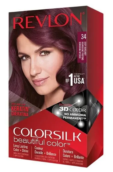 Revlon Colorsilk Beautiful Hair Color - 34 Deep Burgundy