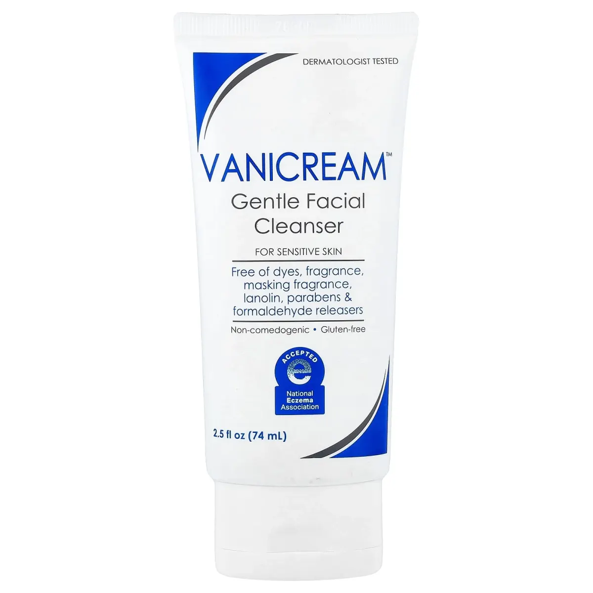Vanicream Gentle Facial Cleanser, 2.5 fl oz/74 mL