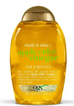 Ogx - Clarify & Shine Apple Cider Vinegar Shampoo - 385ml