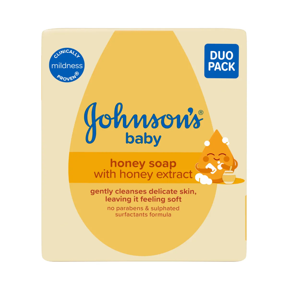 Johnsons Baby Soap Honey 90G 2Pck