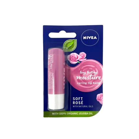Nivea Soft Rose With Natural Oils Lip Bum 4.8g