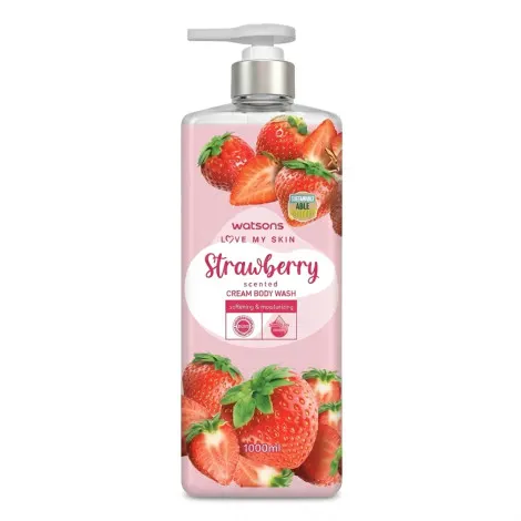 Watsons Strawberry Cream Body Wash 1000ml