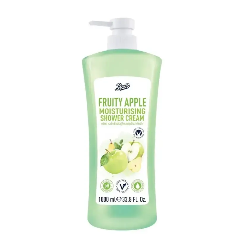 Fruity apple moisturising shower cream 1000ml