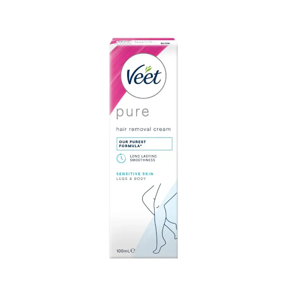 Veet Pure Inspirations Hair Removal Cream for Sensitive Skin - Body & Legs, 100ml