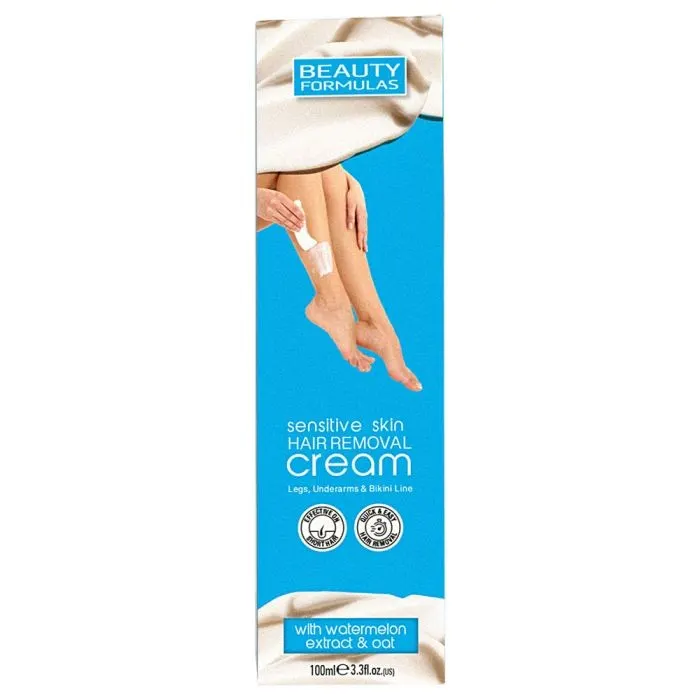 Beauty Formulas Sensitive Skin Hair Removal Cream With Watermelon & Oat 100ml