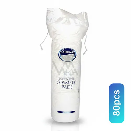 Athena Cotton Wool Cosmetic Pads 80pcs