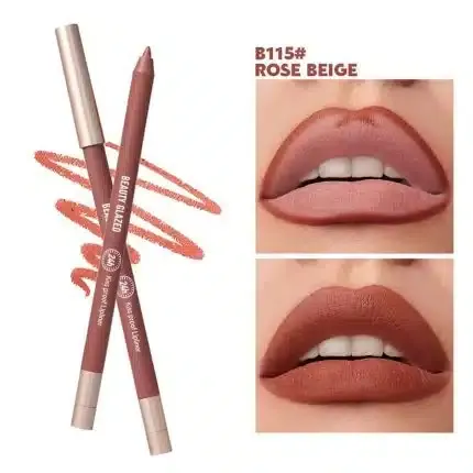 Beauty Glazed Waterproof & Long Lasting Lipliner Pencil – B115 Rose Beige