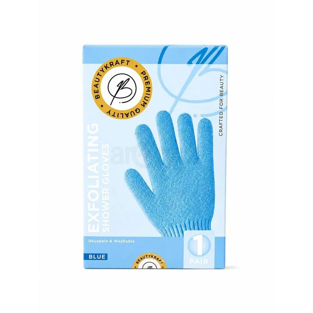 BeautyKraft Exfoliating Shower Gloves 1 pair