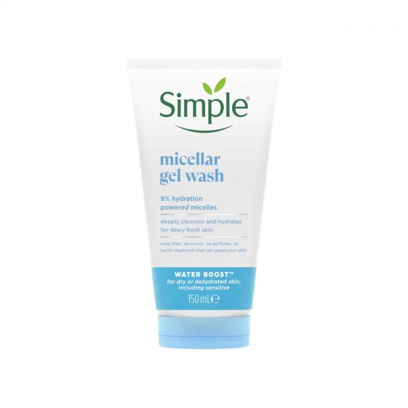 Simple Water Boost Micellar Facial Gel Wash 150ml