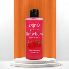 skinO Strawberry Scented Shower Gel 220ml