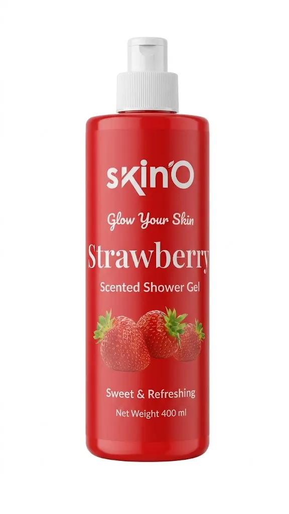 skinO Strawberry Scented Shower Gel 400ml