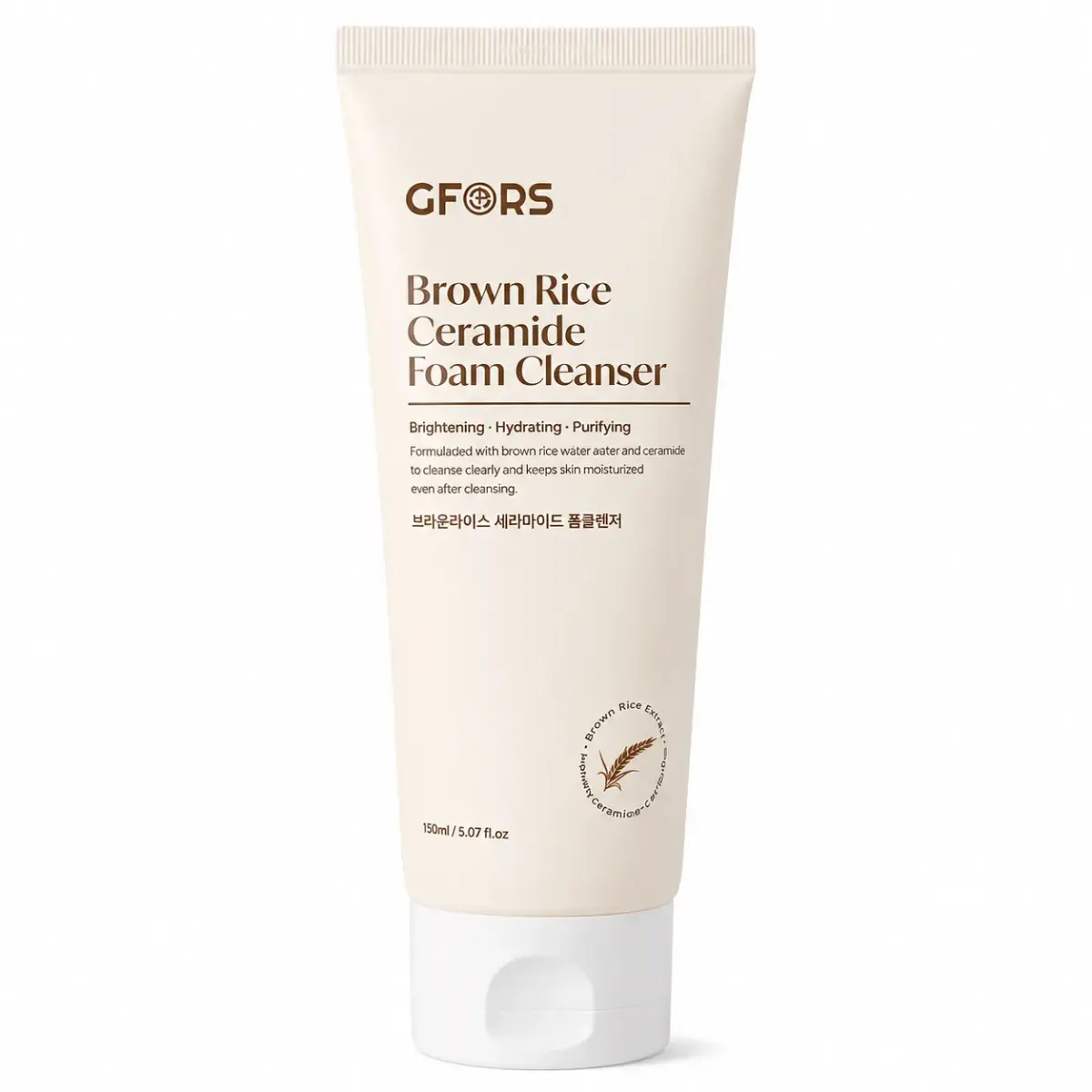 GFORS Brown Rice Ceramide Foam Cleanser (150ml)