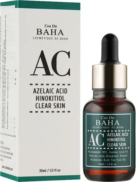 Cos De BAHA Azelaic Acid Hinokitiol Clear Skin Serum 30m