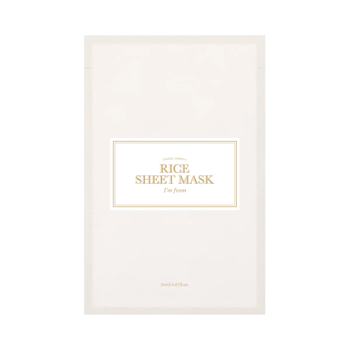 I M From Rice Sheet Mask 20ml