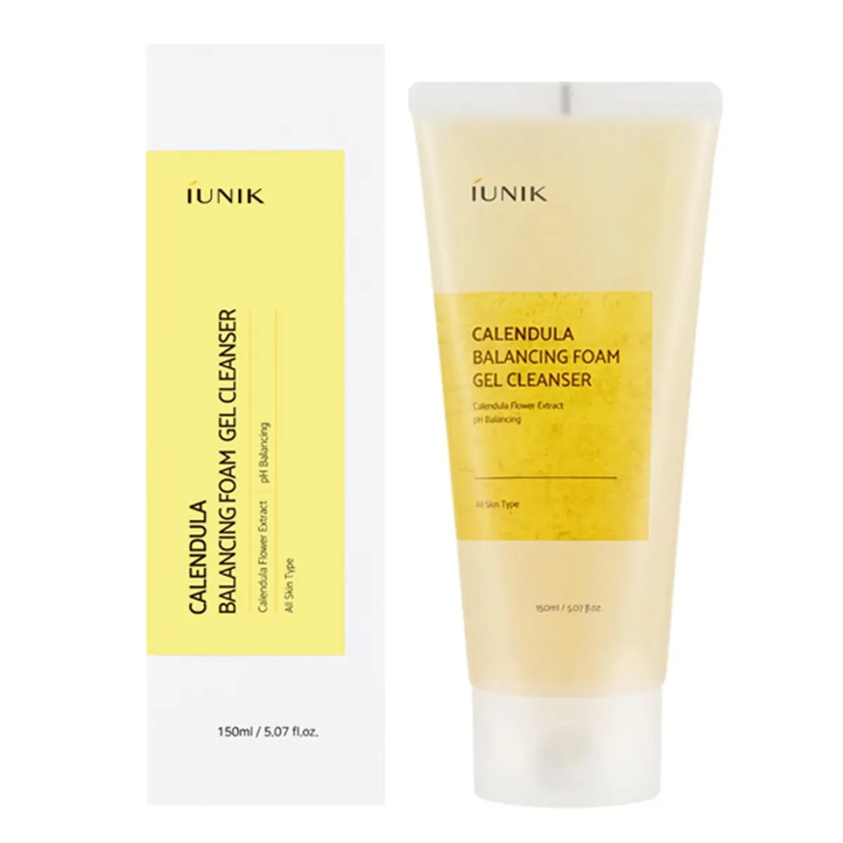 Iunik Calendula Balancing Foam Gel Cleanser 150ml