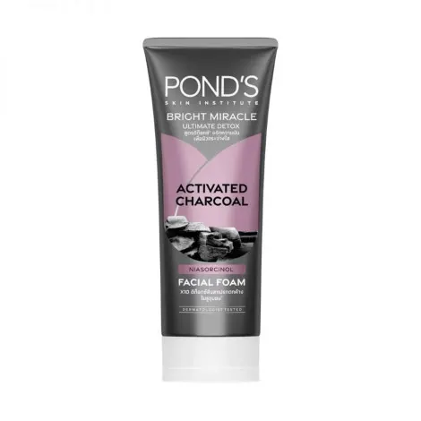 Pond's Bright Miracle Ultimate Detox Activated Charcoal Facial Foam 90g