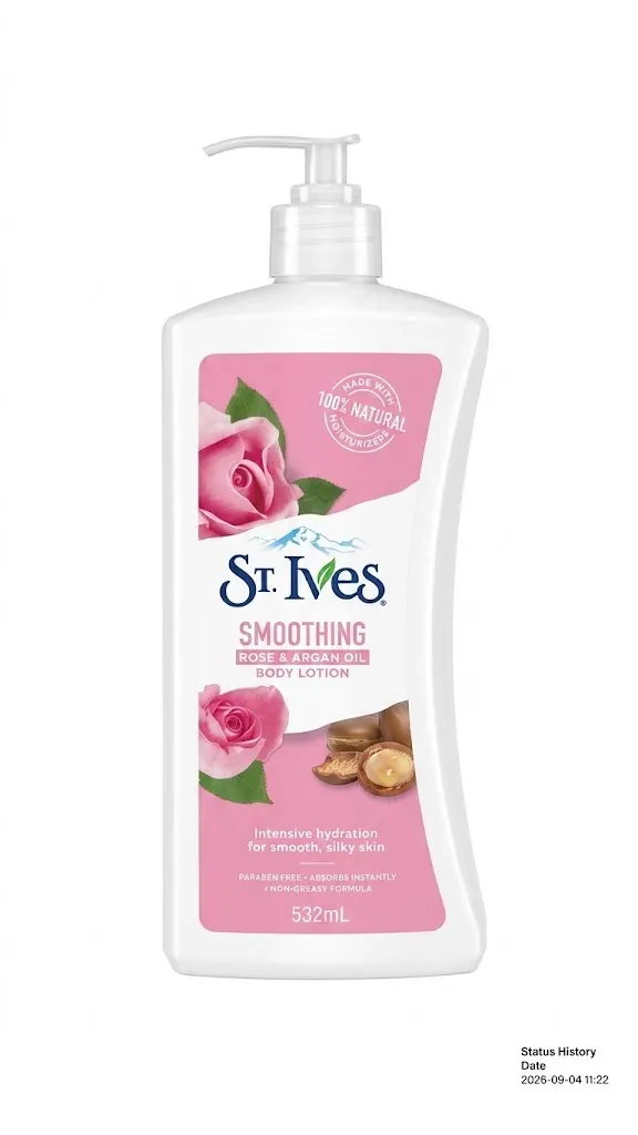 St Ives Body Lotion Smoothing Rose & Argan Oil 532mL