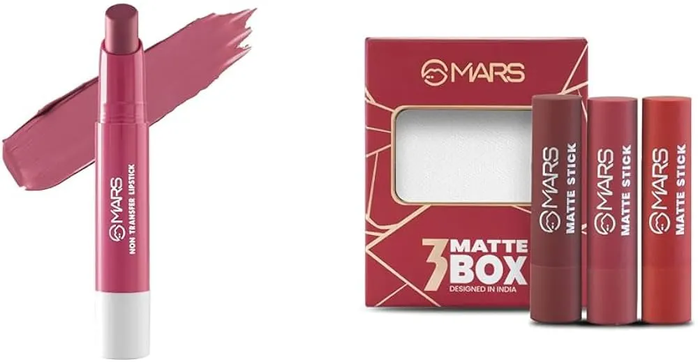 Mars 3 Matte Box Lipstick 01 (Reds & Maroons)