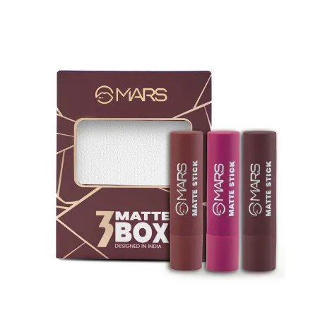 Mars 3 Matte Box Lipstick (All Rounder-06)