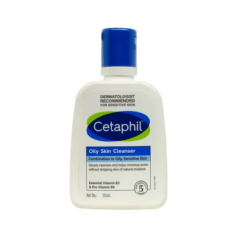 Cetaphil Oily Skin Cleanser For Combination to Oily, Sensitive Skin 125ml