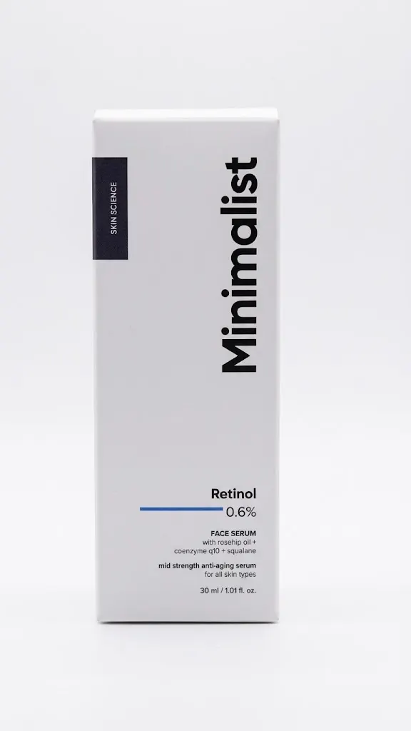 Minimalist Retinol 0.6% Mid-Strength Anti Aging Face Serum 30ml