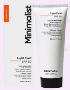 Minimalist Light Fluid SPF 50 PA++++ Face Sunscreen 50ml