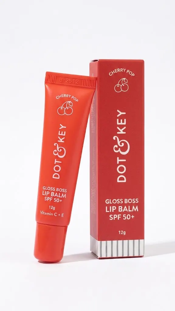 Dot & Key Gloss Boss Lip Balm Vitamin C + E SPF 30 - Cherry Pop 12g