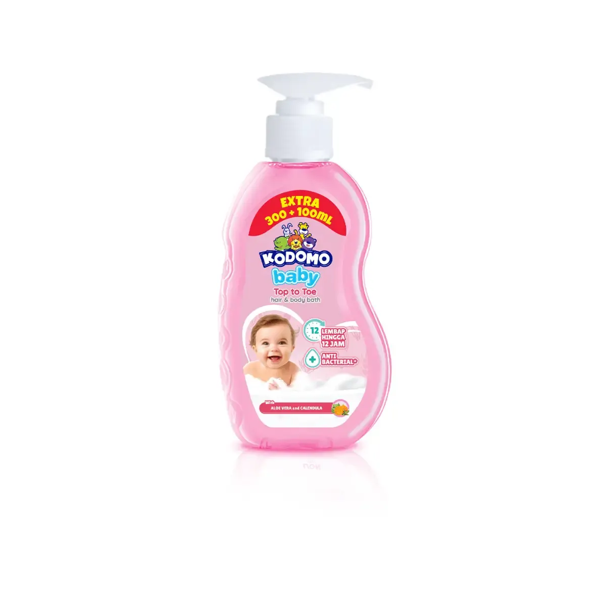 Kodomo Baby Top To Toe Hair And Body Bath with Alovera and Calendula 400 m